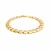Pave Curb Bracelet in 14k Two Tone Gold (9.70 mm)