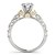 14k White And Yellow Gold Antique Style Round Diamond Engagement Ring (1 1/8 cttw)