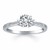 Diamond Accent Engagement Ring Mounting in 14k White Gold