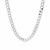 Classic Rhodium Plated Curb Chain in Sterling Silver (5.50 mm)