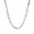 Classic Rhodium Plated Curb Chain in Sterling Silver (5.50 mm)