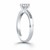 Princess Diamond Channel Set Engagement Ring Mounting in 14k White Gold
