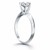 Knife Edge Solitaire Engagement Ring Mounting in 14k White Gold