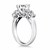 Five Stone Diamond Trellis Engagement Ring  in 14k White Gold