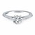 Micro Prong Diamond Cathedral Engagement Ring Mounting in 14k White Gold
