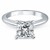 Classic Solitaire Engagement Ring Mounting in 14k White Gold