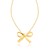 Bow Necklace in 14k Yellow Gold