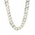 Classic Rhodium Plated Curb Chain in 925 Sterling Silver (10.20 mm)