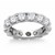 Round Diamond Adorned Eternity Ring in 14k White Gold