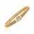 Diamond Studded Woven Chain Bracelet in 18K Yellow Gold (.31ct)