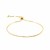 14k Yellow Gold Adjustable Lariat Style Heart Motif Bracelet (1.00 mm)
