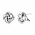 Large Sterling Silver Polished Love Knot Earrings(13mm)