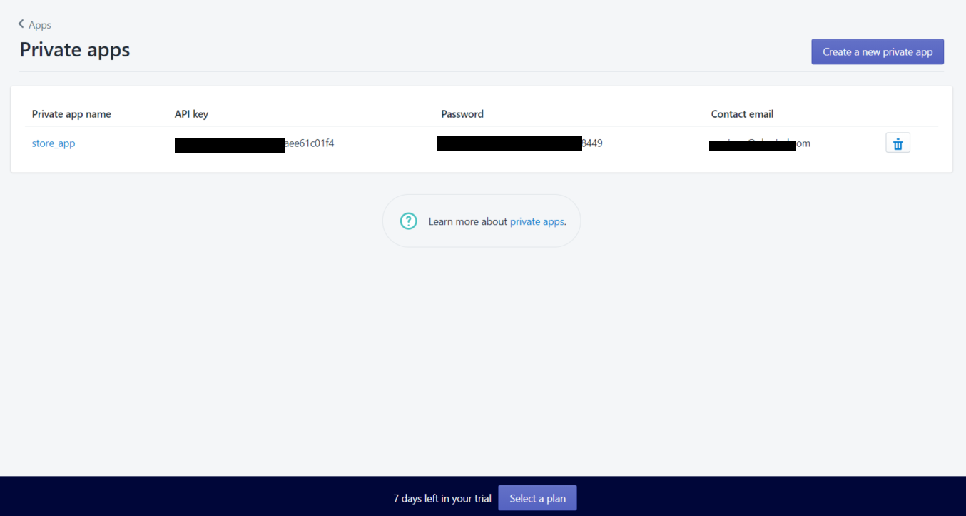 C update api key and password