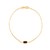 14K Yellow Gold Garnet Paperclip Bracelet (1.50 mm)