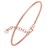 14K Rose Gold Diamond Cut Stack Bangle Bracelet (1.80 mm)
