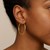Classic Hoop Earrings in 14k Yellow Gold(2x25mm)