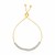 14k TwoTone Yellow and White Gold Adjustable Textured Bracelet