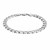 Classic Rhodium Plated Curb Bracelet in Sterling Silver (8.40 mm)