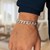 Classic Rhodium Plated Curb Bracelet in Sterling Silver (8.40 mm)