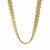 5-Row Panther Style Chain Necklace in 14k Yellow Gold