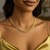 5-Row Panther Style Chain Necklace in 14k Yellow Gold