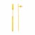 14k Yellow Gold Polished Bar Earrings with Chain and Bar Drop