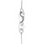 Cable Link Chain in 14k White Gold (0.50 mm)