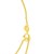 14k Yellow Gold 17 inch Necklace with Round Peridot