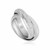 Entwined Loop Diamond Dust Ring in Sterling Silver