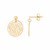 14K Yellow Gold High Polish Longevity Drop Earrings