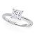 1 Carat Princess Lab Grown IGI G/VS1 Diamond Solitaire Ring in Sterling Silver