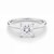 1 Carat Princess Lab Grown IGI G/VS1 Diamond Solitaire Ring in Sterling Silver