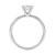 1 Carat Princess Lab Grown IGI G/VS1 Diamond Solitaire Ring in Sterling Silver