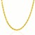 Solid Diamond Cut Rope Chain in 14k Yellow Gold (5.00 mm)