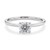 1 Carat Round Lab Grown IGI G/VS1 Diamond Solitaire Ring in Sterling Silver