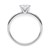 1 Carat Round Lab Grown IGI G/VS1 Diamond Solitaire Ring in Sterling Silver