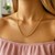 Textured Links Pendant Chain in 14k Yellow Gold (3.3 mm)