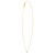 14K Yellow Gold Mini Diamond E Initial Pendant Necklace
