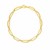 14k Yellow Gold 7 1/4 inch Bombay Paperclip Chain Bracelet (4.60 mm)