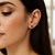 3mm Black Tone Cubic Zirconia Stud Earrings in 14k White Gold