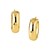 Medium Wide Hoop Earrings in 14k Yellow Gold