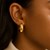 Medium Wide Hoop Earrings in 14k Yellow Gold