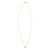 14K Yellow Gold Puffed Mini Clover Pendant Necklace