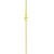 14K Yellow Gold Puffed Mini Clover Pendant Necklace