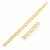 Pave Curb Chain in 14k Two Tone Gold (12.18 mm)