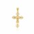 Two Tone Cross Pendant in 14k Gold