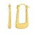 14K Yellow Gold Tube Back to Back Hoop Earrings