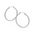 Classic Hoop Earrings in 10k White Gold (1.5x40mm)