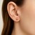 Round Shiny Stud Earrings in 14k Rose Gold (4mm)
