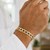 Pave Curb Bracelet in 14k Two Tone Gold (7.00 mm)